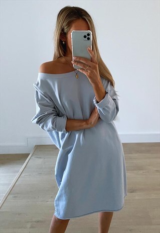 BLUE LOUNGEWEAR DRESS