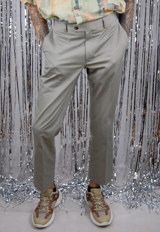 VINTAGE CLASSIC GREY PARTY TROUSERS