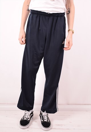 ADIDAS MENS VINTAGE TRACKSUIT TROUSERS XXL BLUE 90S