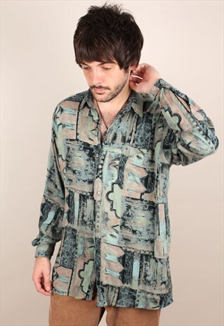 VINTAGE CRAZY PATTERN SHIRT ASM1488
