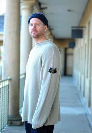 RARE 90S STONE ISLAND KNIT SWEATSHIRT