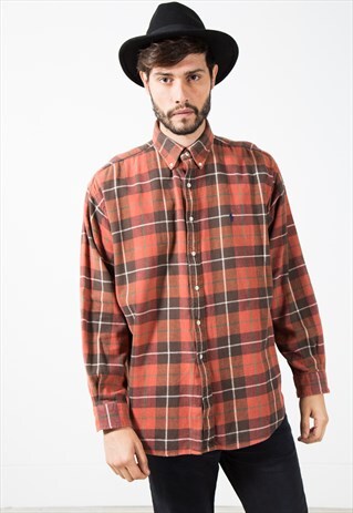VINTAGE POLO RALPH LAUREN WINTER SHIRT / S4866