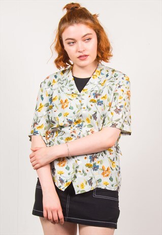 VINTAGE 90'S FLORAL SHIRT BLOUSE