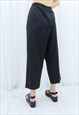 90S VINTAGE BLACK HIGH WAISTED TROUSERS