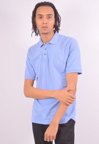 VINTAGE YVES SAINT LAURENT POLO SHIRT BLUE