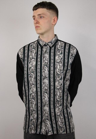 VINTAGE 90'S ABSTRACT PATTERNED SHIRT