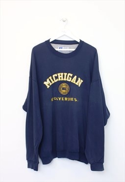 Vintage Michigan Wolverines sweatshirt in navy. Best fits XL
