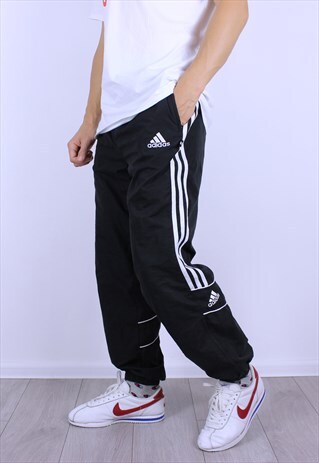 VINTAGE ADIDAS ORIGINALS MENS SPORTS JOGGERS PANTS