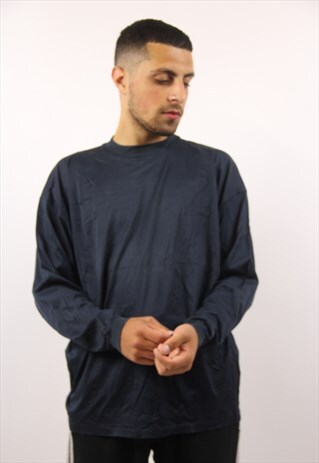 VINTAGE NAVY LONG SLEEVE T-SHIRT