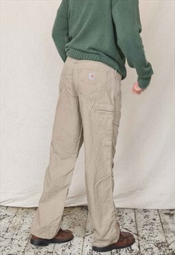 Vintage Carhartt Carpenter Pants Men's Beige