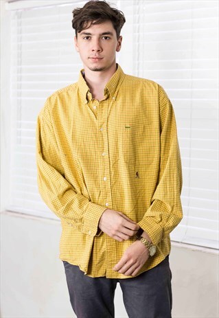 VINTAGE TOMMY HILFIGER SHIRT LOGO 90S XXL 13.8