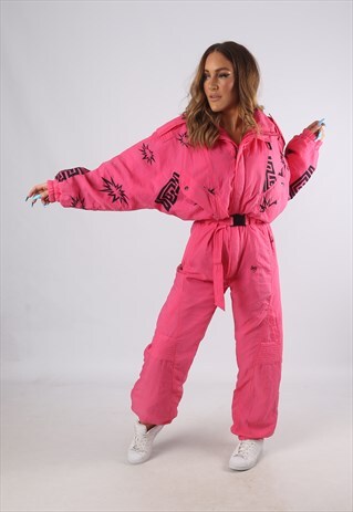 VINTAGE DINGO FULL SKI SUIT SNOW SPORTS UK L 14 (K94B)