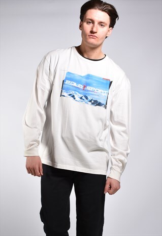 VINTAGE 90S RALPH LAUREN POLO SPORT LONG SLEEVE TOP