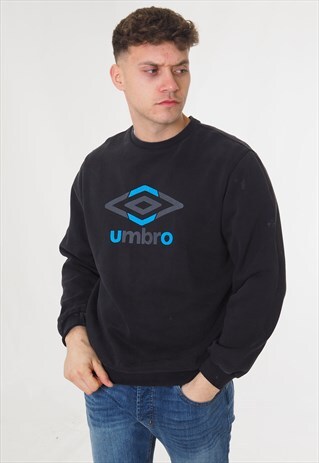 VINTAGE UMBRO SWEATSHIRT BIG LOGO BLACK