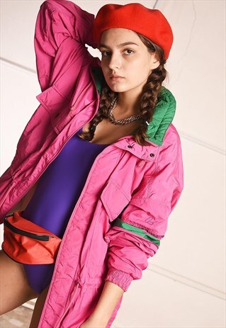 80'S RETRO FESTIVAL GARM OUTWEAR SHELL PARKA JACKET