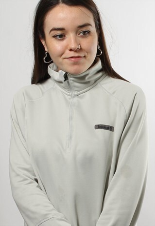 VINTAGE TIMBERLAND QUARTER ZIP CREAM JUMPER