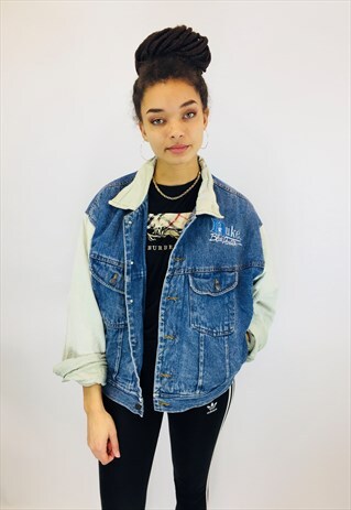 VINTAGE 80S THICK DENIM JACKET