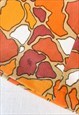 ORANGE 70S RETRO PRINT MINI SKIRT SIZE 10