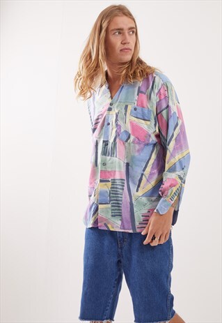 VINTAGE PATTERNED FESTIVAL LONG SLEEVE SHIRT