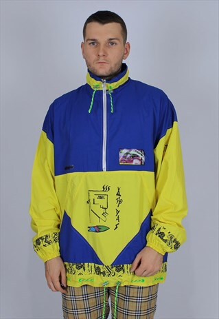 ADIDAS VINTAGE ANORAK JACKET MEN RARE