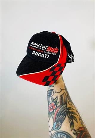 Vintage 90s ducati monster mob Embroidered Hat Cap