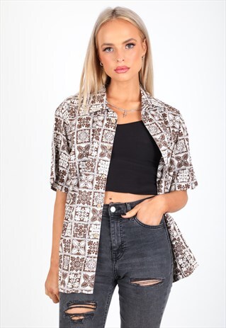 VINTAGE UNBRANDED PATTERN SHIRT S217
