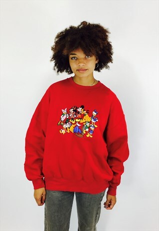 DISNEY MICKEY MOUSE EMBROIDERED SWEATSHIRT