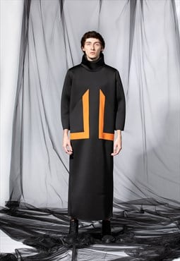 Neoprene Dress Robe For Man, Futuristic Clothing For Men, 