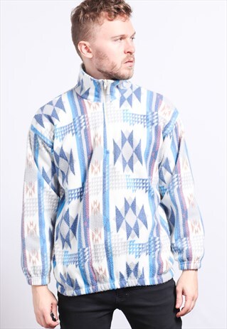 VINTAGE HALF ZIP FLEECE TOP