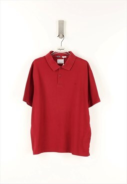 Vintage Champion Classic Polo in Red - XL