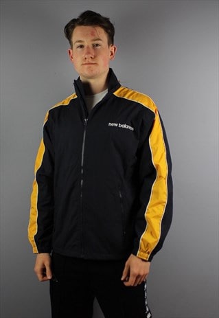 VINTAGE NEW BALANCE FESTIVAL WINDBREAKER IN NAVY WITH ZIP PO