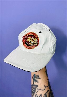 Vintage Face Your Fears Embroidered Hat Cap