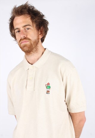 VINTAGE POLO BEAR RALPH LAUREN POLO SHIRT
