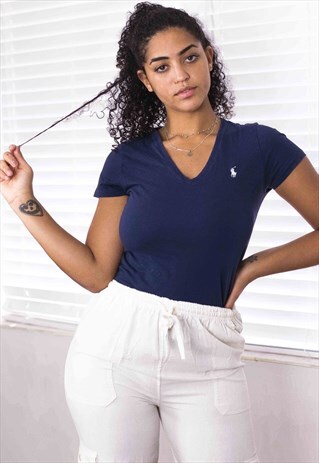 VINTAGE POLO RALPH LAUREN T-SHIRT LOGO 90S L 3