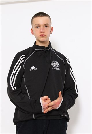 VINTAGE ADIDAS 1/4 ZIP TRACK JACKET