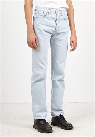 VINTAGE LIGHT BLUE LEVI'S 501 FIT DENIM JEANS