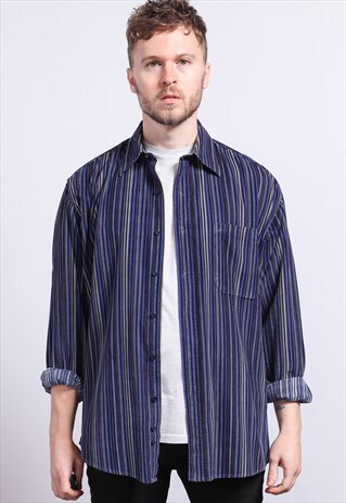 VINTAGE CORDUROY STRIPED SHIRT
