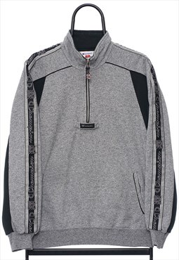 Vintage Champion Logo Grey Tracksuit Jacket Mens