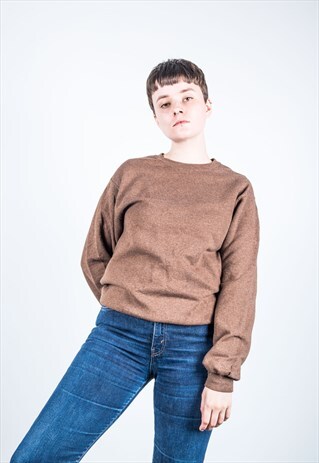 VINTAGE 1990S BROWN SWEATER