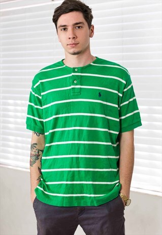 VINTAGE POLO RALPH LAUREN T-SHIRT LOGO 90S X 8.9