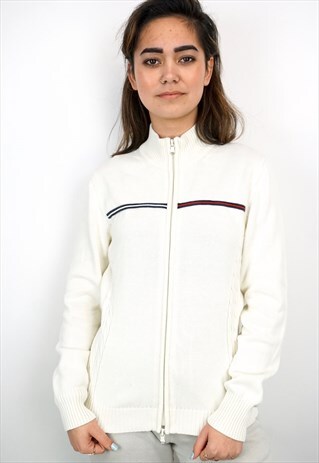 VINTAGE 90'S TOMMY HILFIGER ZIP UP JUMPER