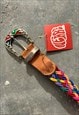 VINTAGE 90S COLORFUL BRAIDED BELT