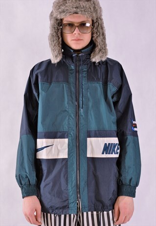 VINTAGE 90S NIKE BIG LOGO WINDBREAKER JACKET