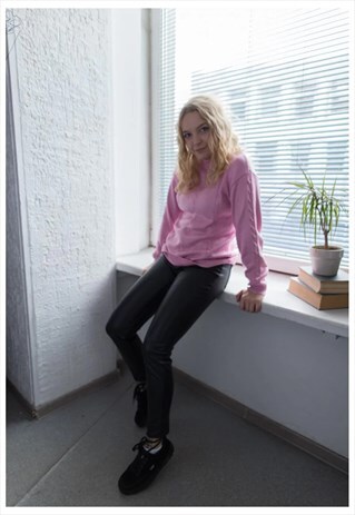 VINTAGE 80'S PINK/LILAC KNITTED JUMPER