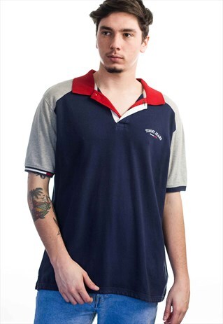 VINTAGE TOMMY HILFIGER LOGO POLO SHIRT 90S M 10