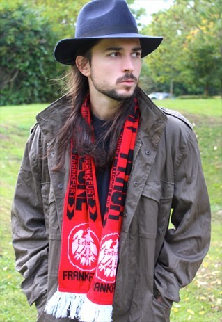 VINTAGE 90S FRANKFURT FOOTBALL SOCCER SCARF BUNDESLIGA UEFA