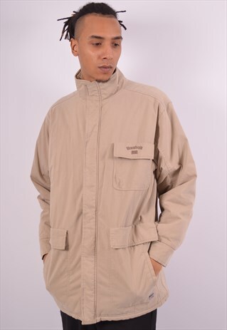 VINTAGE REEBOK PADDED JACKET KHAKI