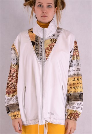VINTAGE 90S WINDBREAKER WITH ASIAN SYMBOLS