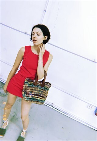 70'S RETRO PARIS CHIC MOD PETITE SUPER SHORT MINI DRESS
