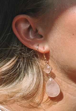 ROSE QUARTZ EARRINGS
